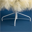 Nearly Natural 4ft Artificial Off White Pampas Grass Christmas Tree in White