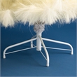 Nearly Natural 6ft Artificial Off White Pampas Grass Christmas Tree in White