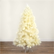 Nearly Natural 6ft Artificial Off White Pampas Grass Christmas Tree in White