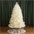 Nearly Natural 6ft Artificial Off White Pampas Grass Christmas Tree in White