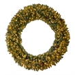 Nearly Natural 6ft Giant Flocked Christmas Wreath w/ Pinecones 400 Clear LED