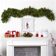 Nearly Natural 6ft Colorado Fir Christmas Garland w/ 50 LED Lights Berries