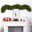 Nearly Natural 6ft Colorado Fir Christmas Garland w/ 50 LED Lights Berries