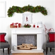Nearly Natural 6ft Colorado Fir Christmas Garland w/ 50 LED Lights Berries