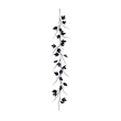 Nearly Natural 6.5ft Pre-Lit HalloweenBlack Maple Garland w/48 Orange/Purple LED