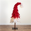 Nearly Natural 7ft Holiday Red Santa's Hat Christmas Tree with 500 LED