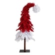 Nearly Natural 7ft Holiday Red Santa's Hat Christmas Tree with 500 LED