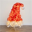 Nearly Natural 5ft Pre-Lit Holiday Red Santa's Hat Christmas Tree with 300 LED