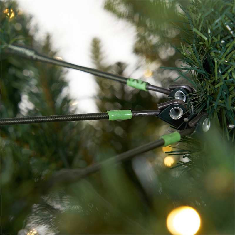 Nearly Natural 11ft White Mountain Pine Green Christmas Tree