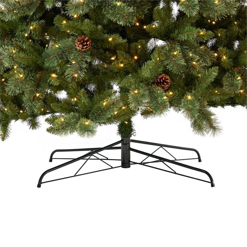 Nearly Natural 11ft White Mountain Pine Green Christmas Tree