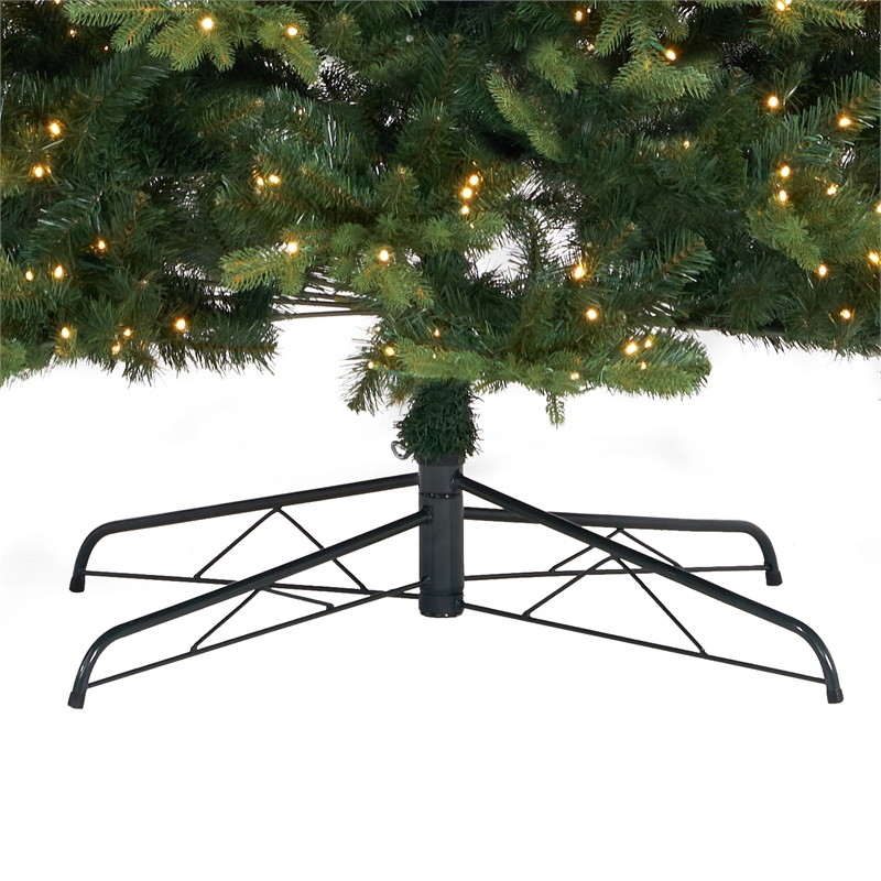 Nearly Natural 11ft Belgium Fir Natural-Look Christmas Tree w/ 1250 Clear LED