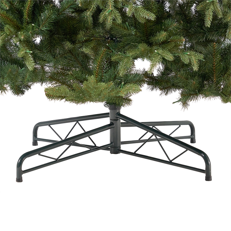 Nearly Natural 12ft Belgium Fir Natural-Look Christmas Tree w/ 1500 Clear LED