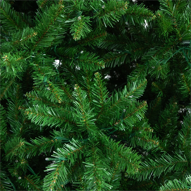 Nearly Natural 15ft Slim Green Mountain Pine Christmas Tree w/ 1900 LED