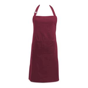 DII Modern Style 100 Percent Cotton Chino Chef Apron in Wine Red