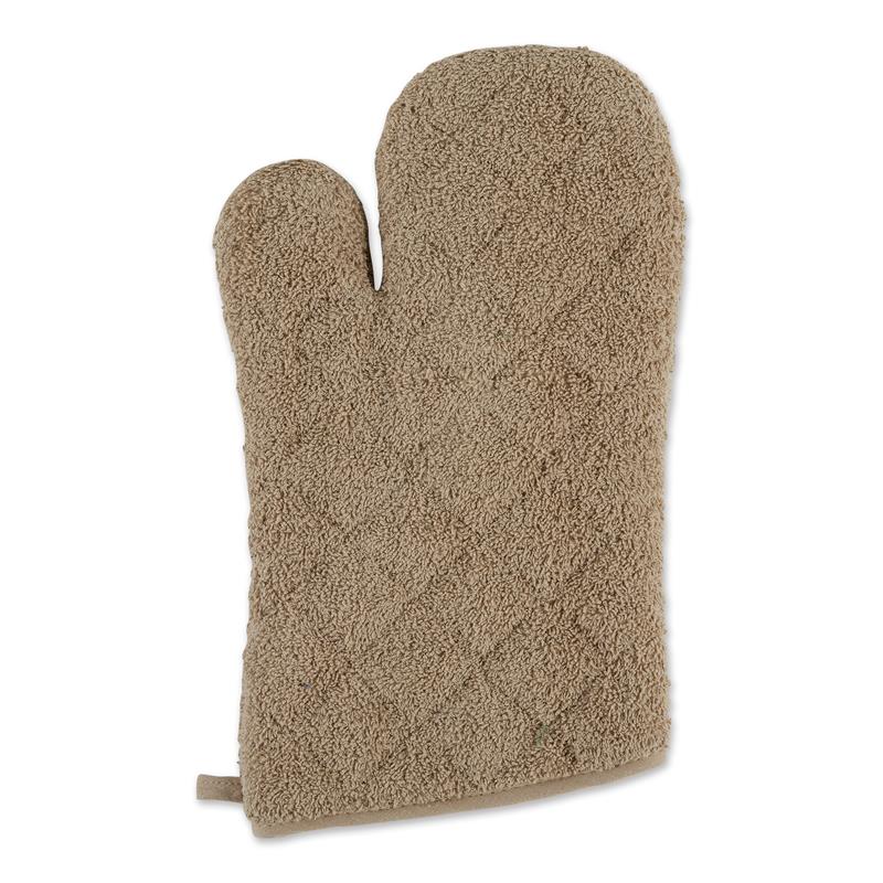 DII Green Apple Terry Oven Mitt (Set of 2), 7x13, 100% Cotton 