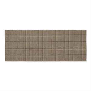 dii stone variegated plaid recycled yarn floor runner 2ft 3in x 6ft