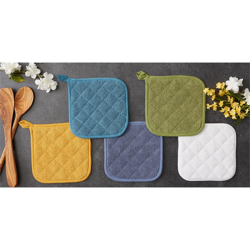 Storm Blue Terry Potholder (Set 3)