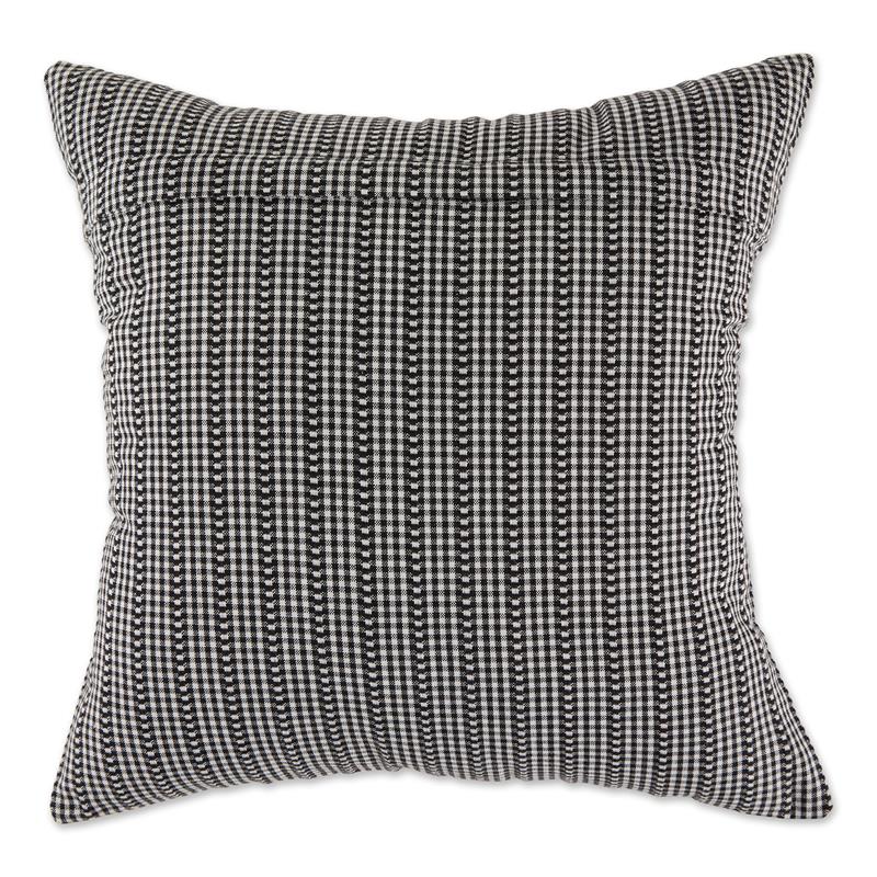 DII Asst Black Farmhouse Cotton Pillow Cover 18x18 inch 4 Piece