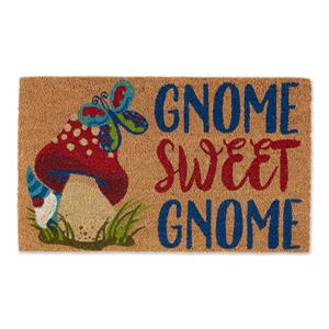dii multi-color gnome sweet gnome coir wood fiber doo 18x30rmat
