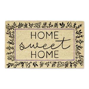 dii multi-color botanical sweet home coir wood fiber doormat 18x30