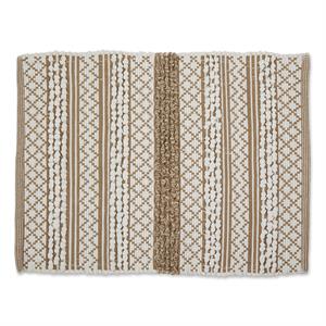 dii stone and white hand-loomed cotton paper chindi rug 2x3