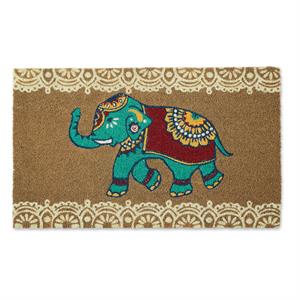 dii multi-color indian elephant coir wood fiber doormat 18x30