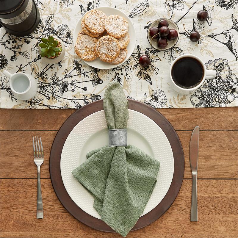 Green Cloth Napkins, Set of 4 or 6