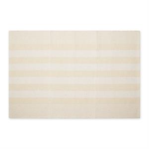natural cabana stripe handwoven recycled yarn rug 2x3 ft