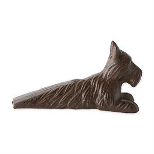 adroable terrier door stopper durable bronze cast iron 6x2.25x3