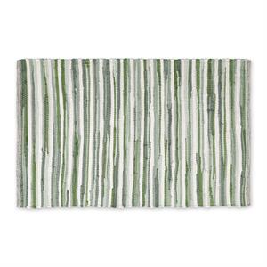 jadeite slim stripe cotton chindi rug  multi-color cotton 2x3ft