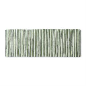 jadeite  slim stripe cotton chindi rug  multi-color cotton 2ft 3inx6ft