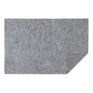 gray trimmable non slip rug pad with gripper 22x34
