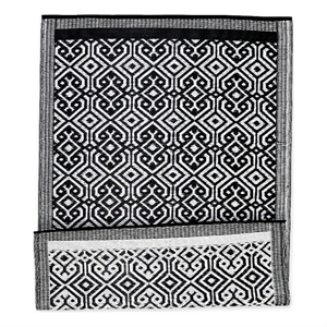 black transitional reversible modern moroccan rug 4x6-ft