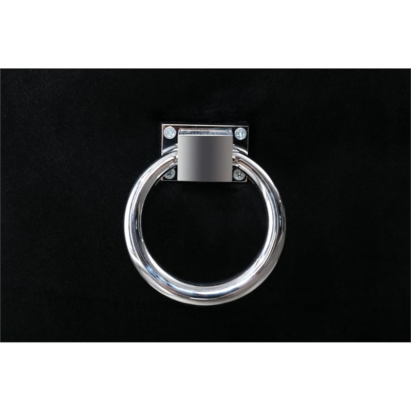 Tufted Black Velvet Side Chairs with Clear Acrylic Legs (Set of 2)