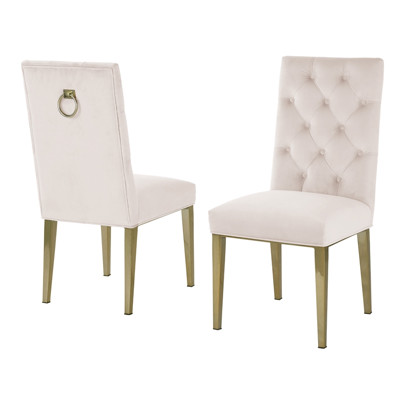 Cream chrome dining online chairs