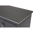 Lavish 3 Piece Gray Bedroom Set with Light up Headboard in Queen Size