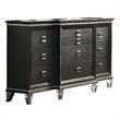 Lavish 3 Piece Gray Bedroom Set with Light up Headboard in California King