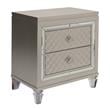 Champagne Silver Wood 3 Piece Set with Vanity and California King Bed