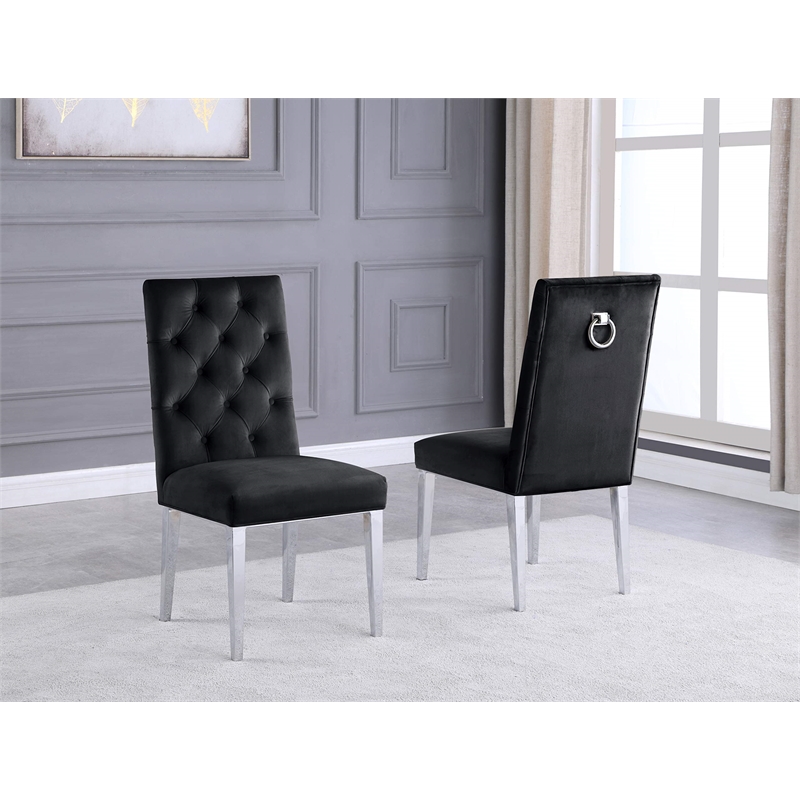 White Marble 7 piece Dining Set with Silver Stainless Steel Base