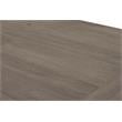 Rustic Gray Wood Extendable Dining Table with Removable Leaves