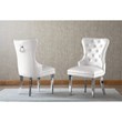 Rectangular Clear Glass 5pc Dining Set with Silver Stainless Steel Base