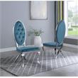 Rectangular Clear Glass 5pc Dining Set with Silver Stainless Steel Base