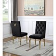 Rectangular Clear Glass 5pc Dining Set with Gold Stainless Steel Base