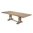 Rustic Natural Wood Extendable Dining Table with Two 16