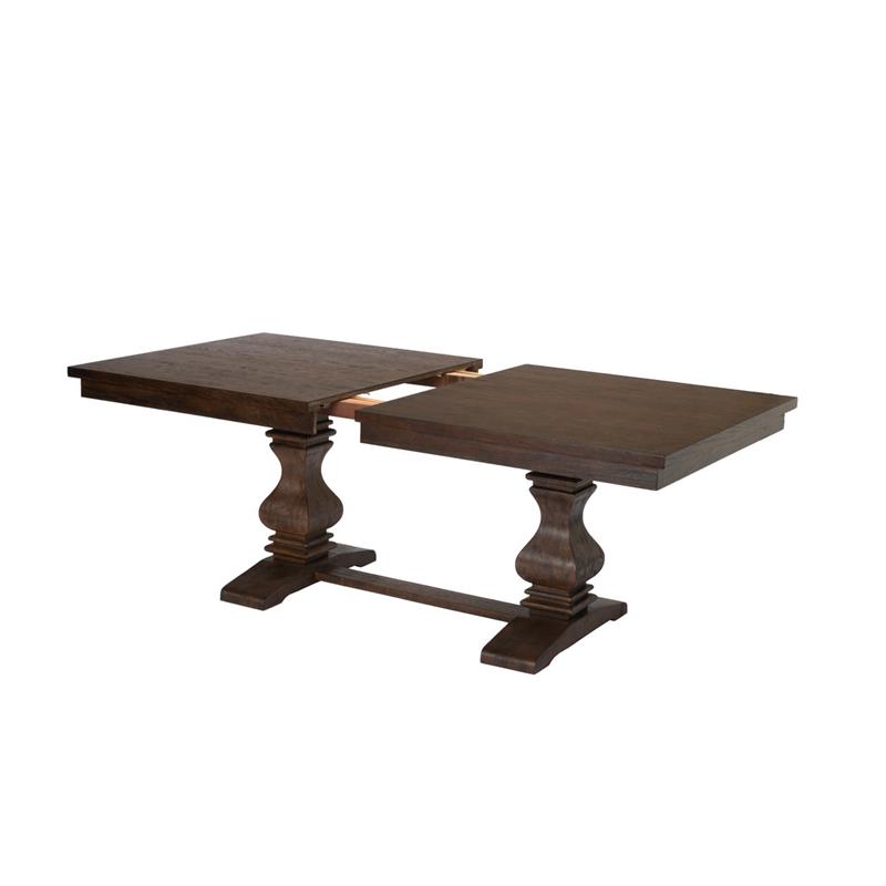 Walnut Wood Extendable Dining Table with Removeable 18