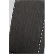 Dark Gray Linen Fabric Dining Bench in Dark Gray Wood and Tufted Seats