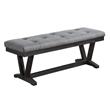 Weathered Gray Wood 6pc Dining Set with Gray Chairs