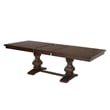 7pc Walnut Wood Dining Set with Extendable Table + Beige Linen Chairs + Bench