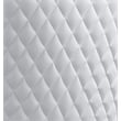 Quilted Back Side Chairs Set of 2 in White Faux Leather and Gold Base