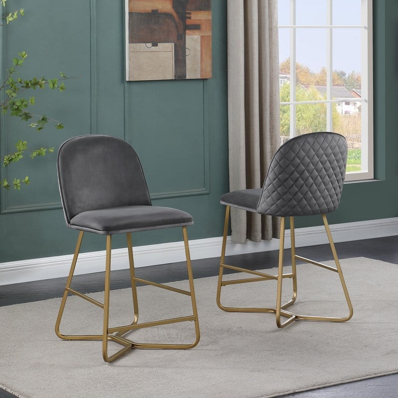 Quilted Back Counterheight Chairs 24